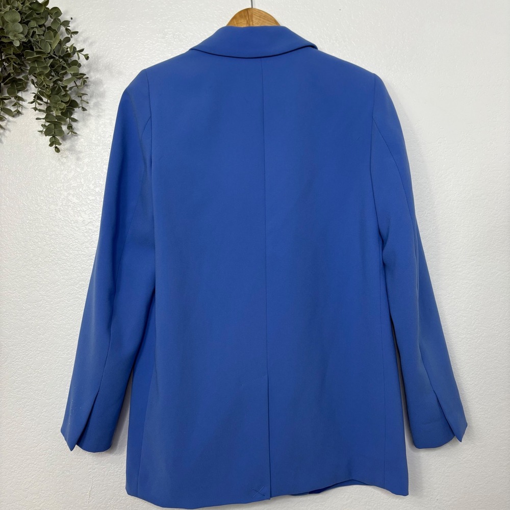 Zara Womens Blue Tailored Two Button Blazer‎ Jacket XS - Picture 6 of 6